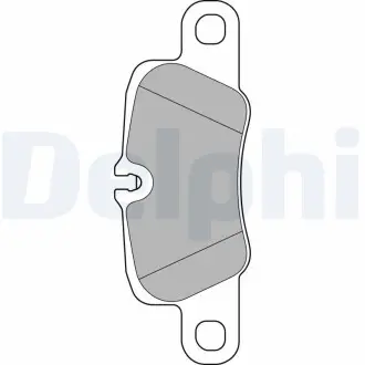 LP2237 Комплект тормозных колодок, дисковый тормоз DELPHI подбор по vin на Brocar