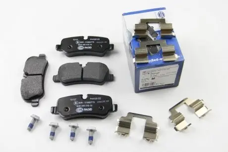 8DB355016181 Гальмівні колодки, дискове гальмо (набір) HELLA підбір по vin на Brocar