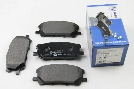8DB355010071 Гальмівні колодки, дискове гальмо (набір) HELLA підбір по vin на Brocar