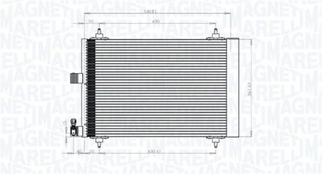 350203839000 SKRAPLACZ KLIM. C/P C5 04-/407 1.6-3.0B MAGNETI MARELLI підбір по vin на Brocar