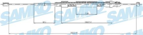 C0715B Трос, стояночная тормозная система SAMKO підбір по vin на Brocar