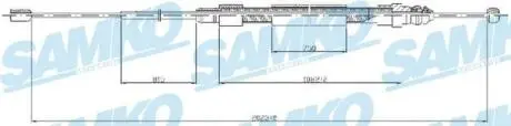 C0715B Трос, стоянкова гальмівна система SAMKO підбір по vin на Brocar