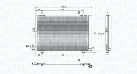 350203908000 SKRAPLACZ KLIM. C/P BER 02- 2.0HDI MAGNETI MARELLI подбор по vin на Brocar