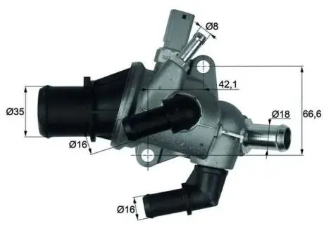 TI15883 Термостат, охлаждающая жидкость MAHLE / KNECHT подбор по vin на Brocar