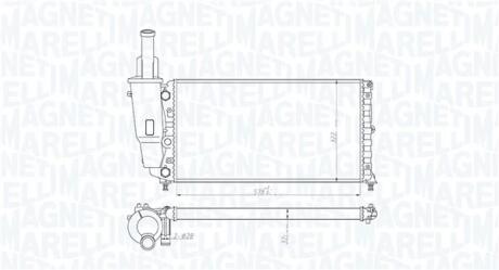 350213114000 Радіатор, охолодження двигуна MAGNETI MARELLI підбір по vin на Brocar