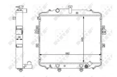 59107 Основний радіатор (двигуна) NRF підбір по vin на Brocar
