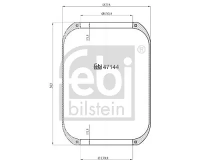 47144 Кожух пневматической рессоры FEBI BILSTEIN подбор по vin на Brocar