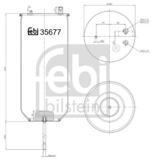 35677 Кожух пневматической рессоры FEBI BILSTEIN подбор по vin на Brocar