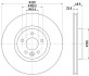 8DD355125151 Тормозной диск HELLA підбір по vin на Brocar