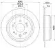 8DD355116111 Тормозной диск HELLA підбір по vin на Brocar