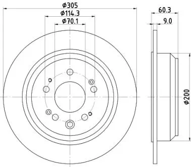 8DD355116111 Тормозной диск HELLA подбор по vin на Brocar