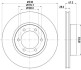 8DD355111861 Тормозной диск HELLA підбір по vin на Brocar