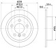 8DD355123491 Тормозной диск HELLA підбір по vin на Brocar