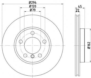 8DD355122931 Тормозной диск HELLA подбор по vin на Brocar