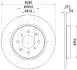 8DD355122531 Тормозной диск HELLA підбір по vin на Brocar