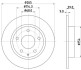 8DD355120461 Тормозной диск HELLA підбір по vin на Brocar