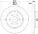 8DD355119001 Тормозной диск HELLA підбір по vin на Brocar