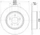 8DD355117411 Тормозной диск HELLA підбір по vin на Brocar