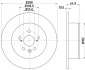 8DD355111701 Тормозной диск HELLA підбір по vin на Brocar