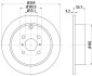 8DD355110491 Гальмівний диск HELLA підбір по vin на Brocar