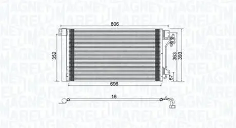 350203962000 Подушка амортизатора (переднего) Ford Mondeo III 00-07 MAGNETI MARELLI подбор по vin на Brocar