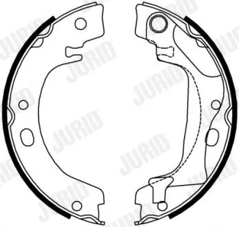 362631J Колодки ручного тормоза TOYOTA Corolla -2 JURID подбор по vin на Brocar