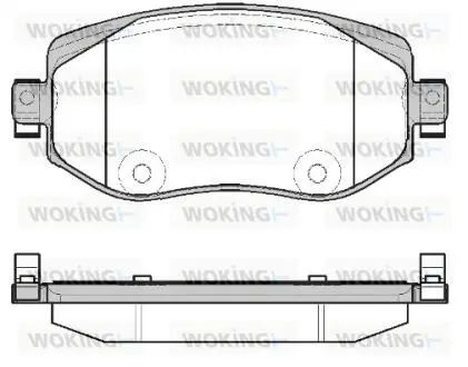 P1624308 Колодки тормозные (передние) Renault Megane IV 15- (TRW) Q+ WOKING подбор по vin на Brocar
