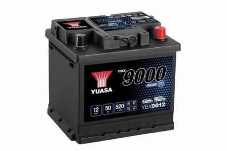 YBX9012 Стартерная аккумуляторная батарея YUASA подбор по vin на Brocar