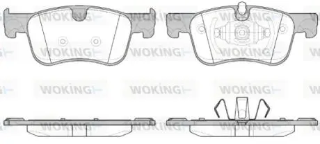 P1480300 Комплект гальмівних колодок, дискове гальмо WOKING підбір по vin на Brocar