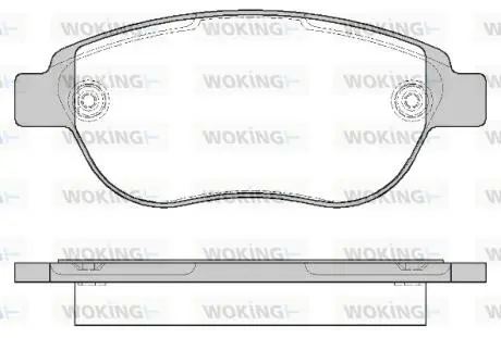 P941300 Комплект тормозных колодок, дисковый тормоз WOKING подбор по vin на Brocar