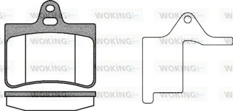 P930320 Комплект гальмівних колодок, дискове гальмо WOKING підбір по vin на Brocar