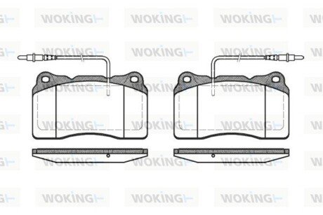 P766314 Комплект тормозных колодок, дисковый тормоз WOKING підбір по vin на Brocar