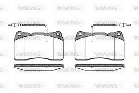P766314 Комплект тормозных колодок, дисковый тормоз WOKING подбор по vin на Brocar