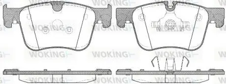 P1460300 Комплект тормозных колодок, дисковый тормоз WOKING подбор по vin на Brocar