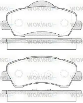 P1430300 Комплект тормозных колодок, дисковый тормоз WOKING подбор по vin на Brocar