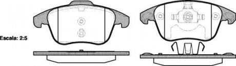 P1349300 Комплект тормозных колодок, дисковый тормоз WOKING подбор по vin на Brocar