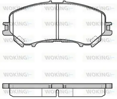 P1218322 Комплект тормозных колодок, дисковый тормоз WOKING подбор по vin на Brocar