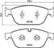 8DB355016021 Комплект тормозных колодок, дисковый тормоз HELLA підбір по vin на Brocar