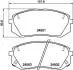 8DB355012961 Гальмівні колодки, дискове гальмо (набір) HELLA підбір по vin на Brocar