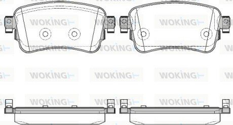 P1620300 Гальмівні колодки WOKING підбір по vin на Brocar