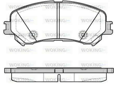 P1218320 Тормозные колодки WOKING подбор по vin на Brocar