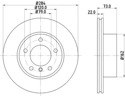 8DD355118031 Гальмівний диск HELLA підбір по vin на Brocar
