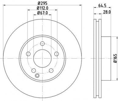 8DD355114201 Тормозной диск HELLA підбір по vin на Brocar