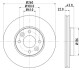 8DD355109331 Тормозной диск HELLA підбір по vin на Brocar