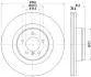 8DD355115611 Тормозной диск HELLA підбір по vin на Brocar