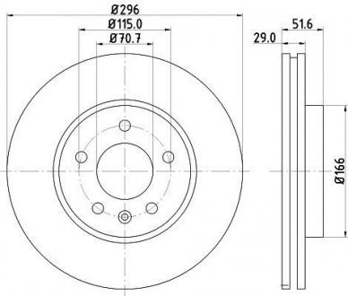 8DD355114401 Тормозной диск HELLA підбір по vin на Brocar