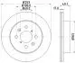 8DD355111591 Тормозной диск HELLA підбір по vin на Brocar