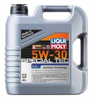 2339 Масла моторные Special Tec LL 5W-30 4л LIQUI MOLY подбор по vin на Brocar