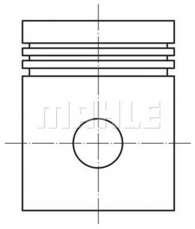028PI00126000 Поршень MAHLE / KNECHT підбір по vin на Brocar
