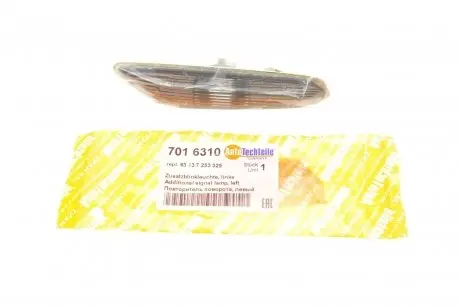 7016310 Повторювач повороту на крило BMW 3 (E90) 04-11 (L) (тонований) AUTOTECHTEILE підбір по vin на Brocar